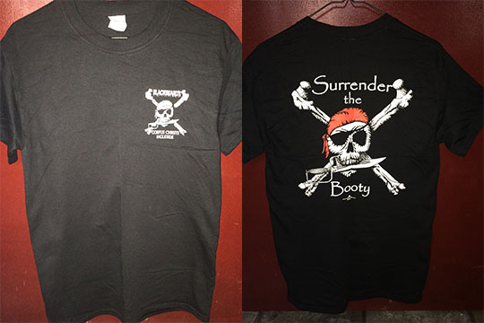 surrender blackbeards t-shirts